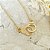 Colar banhado em ouro 18k com algemas - Imagem 3