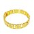 Bracelete dez mandamentos em banho de ouro 18k - Imagem 1