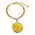 Pulseira em banho de ouro 18k com elos português e medalha de São Bento - Imagem 1