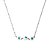 Choker em banho de ródio branco elos cartier e ollho grego - Imagem 1