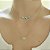 Choker em banho de ouro 18k elos cartier com olho grego - Imagem 2