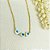 Choker em banho de ouro 18k elos cartier com olho grego - Imagem 3