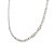 Choker corrente laminada em banho de ródio branco - Imagem 1