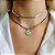Choker corrente laminada em banho de ródio branco - Imagem 2