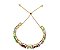 Pulseira em banho de ouro 18k com zircônias coloridas - Imagem 1