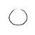 Pulseira em banho de ródio branco com gotinhas de zircônias negras - Imagem 1