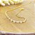 Pulseira em banho de ouro 18k com zircônias cristais - Imagem 3