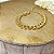 Pulseira em banho de ouro 18k com elos grumet - Imagem 3