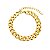 Pulseira em banho de ouro 18k com elos grumet - Imagem 1