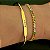 Bracelete liso amor em banho de ouro 18k - Imagem 2