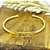 Bracelete liso amor em banho de ouro 18k - Imagem 3