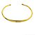 Bracelete liso amor em banho de ouro 18k - Imagem 1