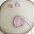 Conjunto em banho de ródio branco colar e brincos coração cravejado de zircônias com pedra fusion rosa - Imagem 3