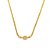 Choker em banho de ouro 18k com triângulos e quadrado cravejados de zircônias - Imagem 1