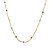 Choker banhado em ouro 18k com bolinhas coloridas - Imagem 1
