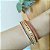 Bracelete banhado em ouro 18k cravejado de zircônias azuis - Imagem 2