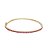 Bracelete banhado em ouro 18k cravejados de zircônia rosa - Imagem 1