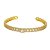 Bracelete banhado em ouro 18k cravejado de zircônias cristal - Imagem 1