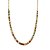Choker em banho de ouro 18k com zircônias baguetes coloridas - Imagem 1