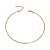 Choker aro liso banhado em ouro 18k - Imagem 1