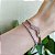 Pulseira de bolinhas banhada em ródio branco e coração com asas e zircônias - Imagem 2