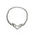 Pulseira de bolinhas banhada em ródio branco e coração com asas e zircônias - Imagem 1