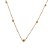 Choker banhados em ouro 18k com nós lisos - Imagem 1