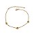 Pulseira banhada em ouro 18k com nós lisos - Imagem 1