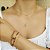 Pulseira banhada em ouro 18k elos grumet - Imagem 3