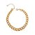 Pulseira banhada em ouro 18k elos grumet - Imagem 1