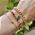 Pulseira banhada em ouro 18k elos grumet - Imagem 2