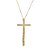Colar banhado em ouro 18k crucifixo maleável - Imagem 1