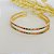 Bracelete em banho de ouro 18k duas voltas cravejado de zircônias coloridas - Imagem 3