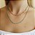 Colar riviera banhado em ouro 18k cravejado de zircônias coloridas - Imagem 2