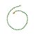 Pulseira banhada em ouro 18k com pequenas bolinhas verdes - Imagem 1