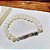 Pulseira em banho de ródio branco de pérola de agua doce com zircônias coloridas - Imagem 3