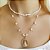 Choker de pérolas de agua doce com detalhes em banho de ouro 18k - Imagem 2