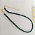 Choker de pedras naturais crisocola mesclada azul com detalhes em ouro 18k - Imagem 3
