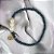 Pulseira elástica de cristal azul com pérolas cultivadas trevo e bolinhas em banho de ouro 18k - Imagem 3