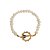 Pulseira de pérolas cultivadas com nossa senhora cravejada de zircônias em banho de ouro 18k - Imagem 1