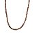 Choker de cristais naturais marrom com detalhes em banho de ouro 18k - Imagem 1