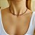 Choker de cristais naturais marrom com detalhes em banho de ouro 18k - Imagem 2