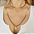 Choker de cristais naturais em tons de marrom café com detalhes em ouro 18k - Imagem 2