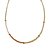 Choker de cristais naturais em tons claros com detalhes em banho de ouro 18k - Imagem 1