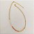 Choker de cristais naturais em tons claros com detalhes em banho de ouro 18k - Imagem 3