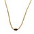 Choker de cristais doce de leite com pedra olho de tigre bolinhas e detalhes em banho de ouro 18k - Imagem 1