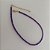 Choker de cristais naturais roxo com detalhes em banho de ouro 18k - Imagem 3