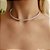 Choker em banho de ouro 18k com riviera redonda de zircônias cristais - Imagem 2