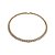 Choker em banho de ouro 18k com riviera redonda de zircônias cristais - Imagem 1