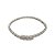 Pulseira inspiração em banho de ródio branco com zircônias cristais - Imagem 1